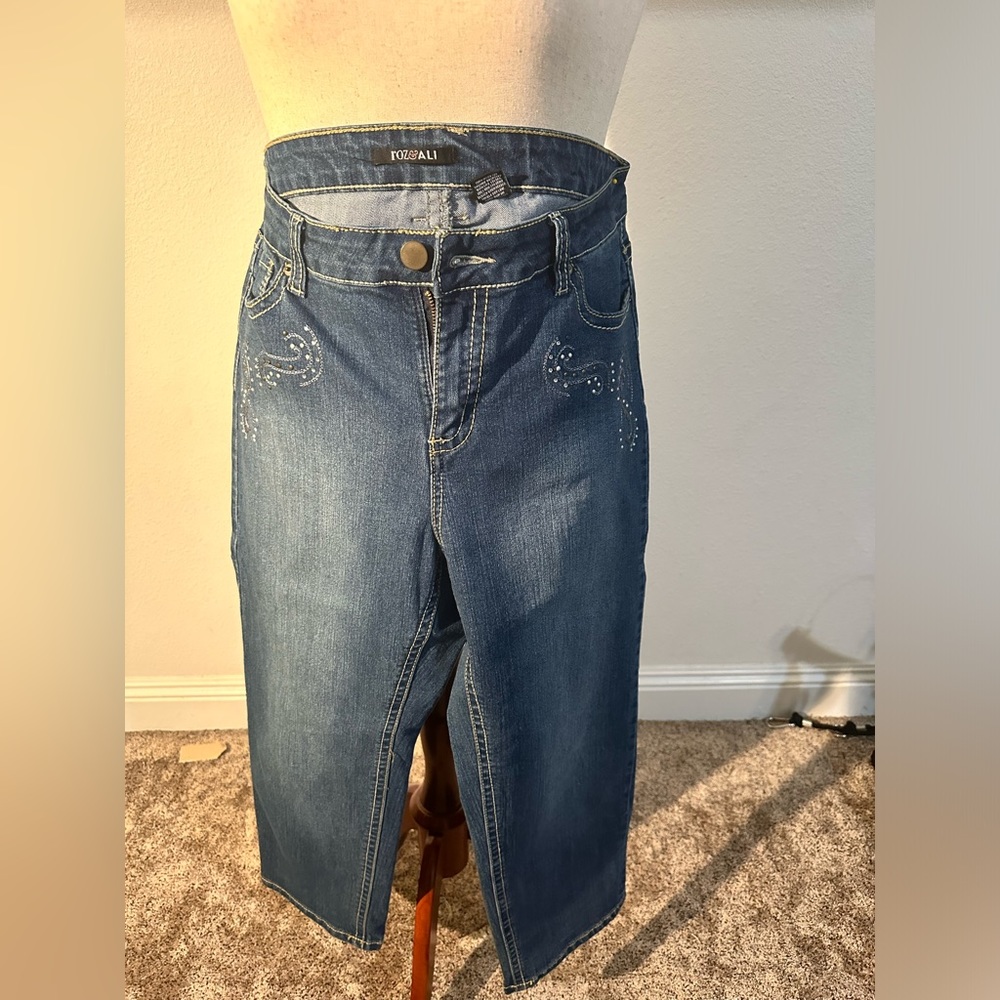 Roz & Ali Cropped Jeans Women’s Sz 16